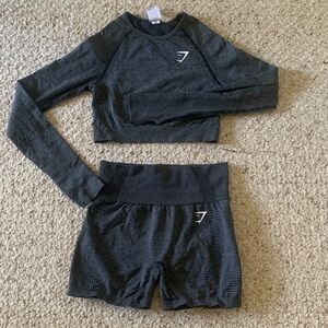Gymshark Charcoal Activewear Set